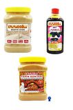 Bozkır Beyaz  Tahin 935 gr + Bozkır Tahin Dünyası kepekli  935 gr + Dut Pekmezi 950 gr Ekonomik Paket