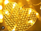Himarry Kalp Perde Led 3m 6 Sıra 12 Adet Kalp Led ışık Gün Işığı