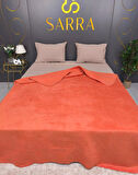 SARRA HOME ÇİFT KİŞİLİK PELUŞ BATTANİYE TURUNCU
