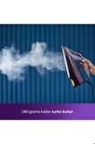Azur Yüksek Performans SteamGlide Elit Taban Extra Dikey ve Turbo Kullanım 3000W Buharlı Ütü