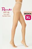 Penti Fit 15 Den Parlak İnce Külotlu Çorap Ten/Nude (57) - 4 Numara X Large