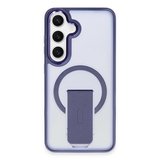Samsung Galaxy S24 Tork Magsafe Standlı Kapak - Lacivert
