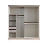 Efsane Sürgülü Aynalı Elbise Dolabı Gardırop 200x60x214