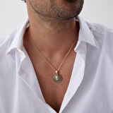 Aslan Eskitmeli Erkek Kolye