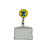 Disney Stitch ve Lilo Temalı Metal Yoyo Kartlık Yoyo Yaka Kartlığı