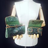 Hakiki Deri El Yapımı Bayan Çanta, Kadın Omuz Çantası, Çapraz Çanta, Tote Bag Çanta Set GG4