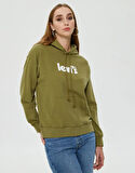 Levi's Graphic Standard Seasonal Kadın Yeşil Hoodie Sweatshirt