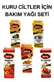 Kuru Ciltler İçin Bakım Yağı Seti (Nar- Kayısı-Hindistan Cevizi-Jojoba- Kuşburnu)