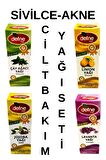 Sivilce-Akne Cilt Bakım Yağı Seti ( Çay Ağacı- Jojoba- Lavanta- Limon)