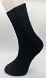 CİHO SOCKS Premium Termal 3 Çift Kadın Siyah - Lacivert - Antrasit Sıkmayan Lastikli Kışlık Çorap