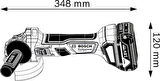 Bosch GWS 180-Lİ 2x5.0Ah-125 mm Akülü Taşlama