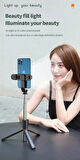 K9 Masaüstü Tripod Yüksekliği Ayarlanabilir Işıklı Kumandalı Selfie-Youtuber-Influencer Tripod 170cm