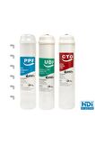 Puretech Yakut-optima Cihazlarına Uygun 3'lü Kokonatlı Filtre