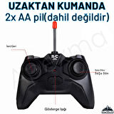 Uzaktan Kumandalı Full Fonksiyon Led Işıklı Gövde 1:20 Ölçek Canavar Kamyon Rc Off-road Araba Yeşil-Kırmızı
