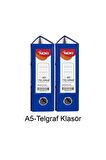 Telgraf Klasör Mavi Geniş A5 Plastik 2 Adet