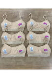 Kız Çocuk Pedli Alıştırma Sütyeni / 6 Adet
