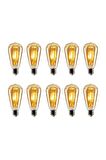 Grafen St64 Flamanlı Rustik 4w Led Ampul 10'lu Dekoratif Vintage Aydınlatma St64 10lu