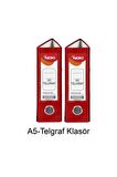 Telgraf Klasör Kırmızı Geniş A5 Plastik 2 Adet