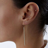 Su Yolu Zincir Sallantılı Küpe