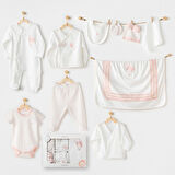 Andywawa AC25551 Newborn Set Pınk Baloons 10'Lu Hastane Çıkışı Ekru