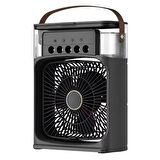 Işıklı Klima 600ml 5 Spreyli Vantilatör Buzlu Buharlı Mini Klima Mini Fan Buzlu