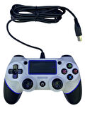 Kontorland - PS4 Ve PC Uyumlu Titreşimli Kablolu Oyun Kolu GamePad P4H