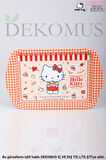 DEKOMUS İLE LİSANSLI YENİ SEZON HELLO KITTY MİNİ METAL TEPSİ