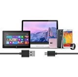 QASUL 3 Metre Micro USB Şarj Kablosu. Samsung, LG, HTC, Casper, Sony, ve Tüm Android Cihazlar