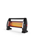  ELEKTRİKLİ 3 CAMLI DEVRİLME EMNİYETLİ 1500W QUARTZ AYAK ISITICISI