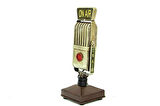 Himarry Dekoratif Metal Mikrofon Obje Biblo Vintage Hediyelik