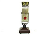 Himarry Dekoratif Metal Mikrofon Obje Biblo Vintage Hediyelik
