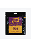 Goa City Pack Spray Tattoo Geçici Dövme Seti 14 Desen 1 Siyah Sprey