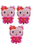Hello Kitty 3 Adet Büyük Boy 43cmx55cm Folyo Balon (HELYUM) No:12