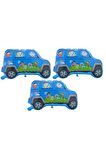 Doraemon Araba 3 Adet Büyük Boy 41cmx60cm Folyo Balon (helyum) No:7