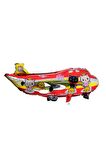 Kediler Uçak Büyük Boy 80cmx32cm Kırmızı Folyo Balon (helyum) No:23