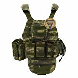Multifonksiyonel Cordura Askeri Taktik Yelek Haki Kamuflaj