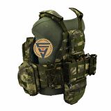 Multifonksiyonel Cordura Askeri Taktik Yelek Haki Kamuflaj