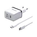 20W Hızlı Şarj Cihazı + Type-C Lightining İphone Şarj Kablosu