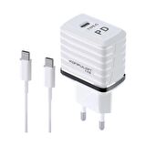 20W Hızlı Şarj Cihazı + Type-C Lightining İphone Şarj Kablosu