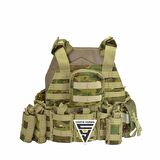 Special Cordura Askeri Taktik Yelek Kamuflaj