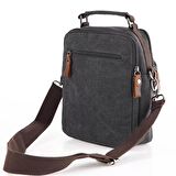 Ççs 31357 Kanvas Postacı Askılı Omuz Çantası Siyah