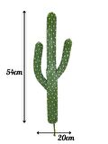 Yapay Çiçek Kaktüs Ağacı 3Kollu 54*20cm sk4018