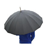 Snotline A241G Premium Baston Şemsiye Siyah 105 Cm