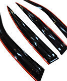 Honda Jazz Kırmızı Kromlu Cam Rüzgarlığı  2012-2014 Arası