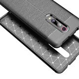 Gpack Xiaomi Redmi K20 Kılıf Niss Silikon Deri GörünümlüNano Glass