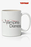 The Vampire Diaries Temalı Beyaz Kupa Bardak Arkadaşa Sevgiliye Hediye