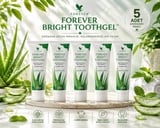 Forever Bright Toothgel Aloe Vera ve Propolis İçeren Diş Macunu (Florür İçermez) 5 x 130 g