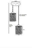 APRİL 2 Lİ TEPSİLİ RATTAN SARKIT