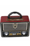 Eskitme Nostalji Tasarımlı Bluetoothlu Nostalji Radyo 113bt