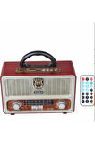 Eskitme Nostalji Tasarımlı Bluetoothlu Nostalji Radyo 113bt